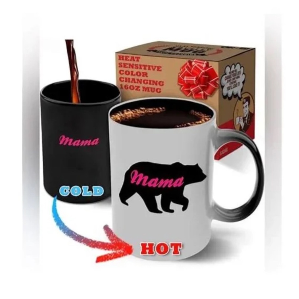 Mama Bear Color Changing Mug Large Ceramic